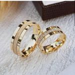 Par de Alianças em ouro 18K