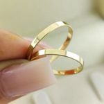 Par de Alianças em ouro 18K