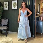 Vestido longo guipir Caline 