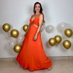 Vestido longo com aberturas Lez a lez 