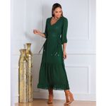 Vestido midi fluido boho Anames