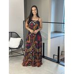 Vestido Karol Estampado Preto