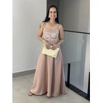 VESTIDO THAINA MARROM