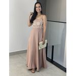 VESTIDO THAINA MARROM