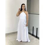 VESTIDO PLISSADO BRANCO