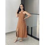 VESTIDO AURELIA MARROM