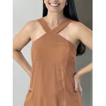 VESTIDO AURELIA MARROM