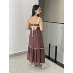 VESTIDO MEIRE MARROM