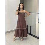 VESTIDO MEIRE MARROM