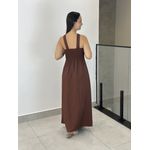 VESTIDO OLIVIA MARROM