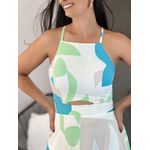 Vestido Cássia Estampado Verde