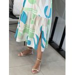 Vestido Cássia Estampado Verde