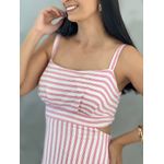 Vestido Helen Listrado Pink