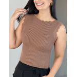 Blusa Tricot Nuvem Marrom