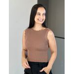 Blusa Tricot Nuvem Marrom