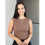 Blusa Tricot Nuvem Marrom