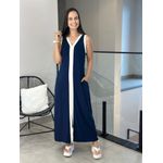 Vestido Yumi Azul Marinho