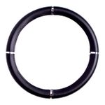 Capa de Volante Cromo Liso - Preto