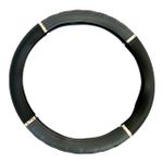 Capa De Volante Cromo Relevo Ducato - Cinza - 44/46 Cm