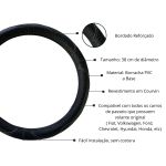 Capa de Volante Elite - Cinza e Preto