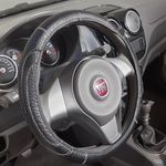 Capa de Volante Couro Novat - Preto com Cinza