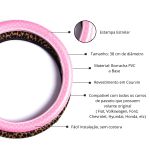 Capa de Volante Feminina - Rosa Estrelado