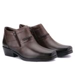 Bota Jungle Masculina Couro Trançada Café