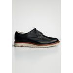 Sapato Casual Bergamo Couro Legítimo Preto + Brinde Exclusivo: Cinto