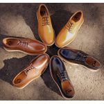 Sapato Casual Bergamo Couro Legítimo Café 