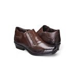 Bota Masculina Jungle Trançada - Couro Café