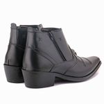 Bota Masculina Preta Couro Texana