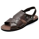 Sandália Masculina Couro Floater Café