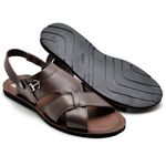 Sandália Masculina Couro Floater Café