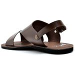 Sandália Masculina Couro Lux Café