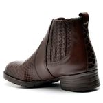 Botina Denver Infantil Couro Café