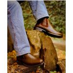 Bota Chelsea Masculina Logan - Couro Legítimo Café