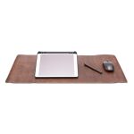 DeskPad executivo 100% em couro legítimo Café 70x30 cts