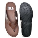 Chinelo De Dedo Em Couro Masculino Amazon Café