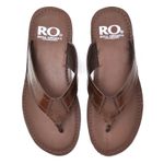 Chinelo De Dedo Em Couro Masculino Amazon Café