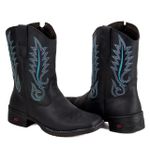 Bota Texana Feminina Pena Preta