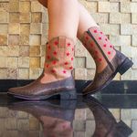Bota Texana Feminina Estrela Café