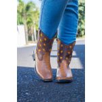 Bota Texana Feminina Estrela Caramelo