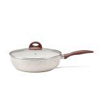 Wok com Tampa Ceramic Life Smart Plus 28x8cm 3,4 LitrosVanilla - Brinox