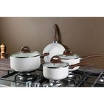 Conjunto de Panelas 4 Peças Brinox Vanilla Ceramic Life Smart Plus