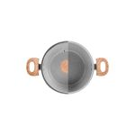 Jogo Conjunto de Panelas Brinox Antiaderente Ceramic Life 5 Peças Easy Gris