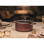 Conjunto Jogo de Panelas Antiaderente com 5 Peças Brinox Curry Marrom