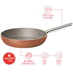 Conjunto Jogo de Panelas Antiaderente com 5 Peças Brinox Curry Marrom