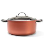 Conjunto Jogo de Panelas Antiaderente com 5 Peças Brinox Curry Marrom