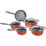 Conjunto Jogo de Panelas Antiaderente com 5 Peças Brinox Curry Marrom