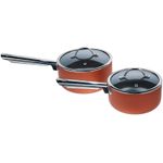 Conjunto Jogo de Panelas Antiaderente com 5 Peças Brinox Curry Marrom